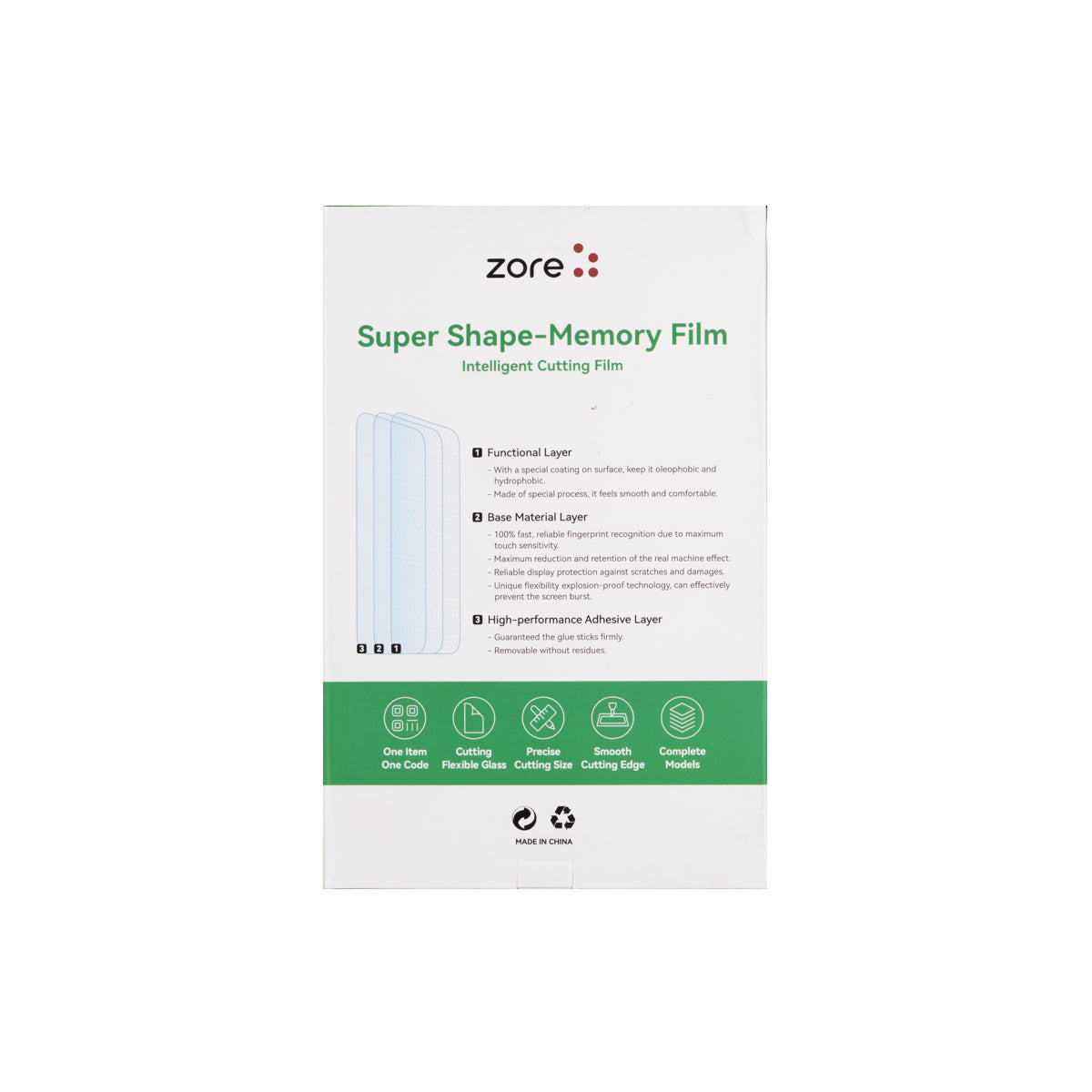 Zore Special Edition PVC Good One Clear Ekran Koruyucu 196mm x 125mm 50 Adet