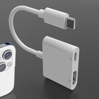 Zore Type-C to Type-C PD100W + HDMI 4K@30Hz 2in1 Adaptör