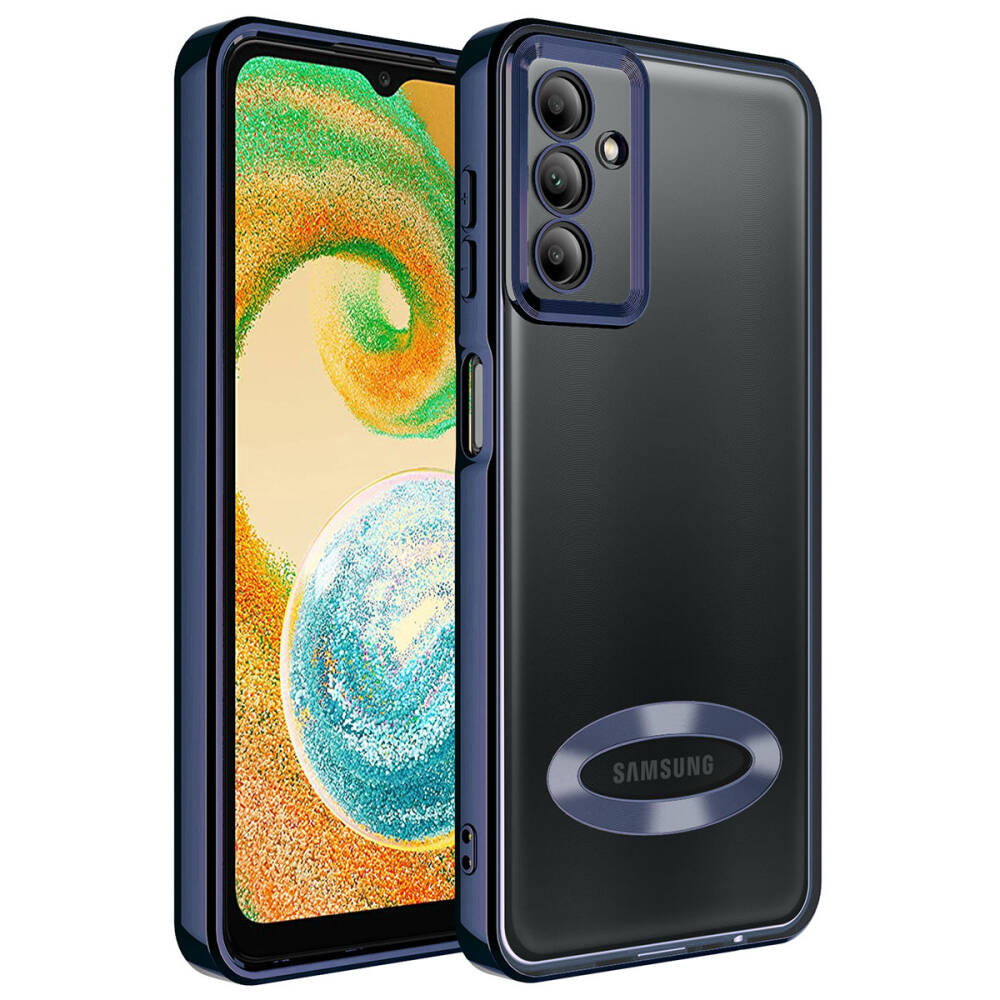 Galaxy A54 Kılıf Kamera Korumalı Logo Gösteren Zore Omega Kapak - 1