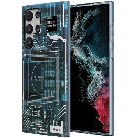 Galaxy S22 Ultra Kılıf YoungKit Technology Serisi Kapak - 5