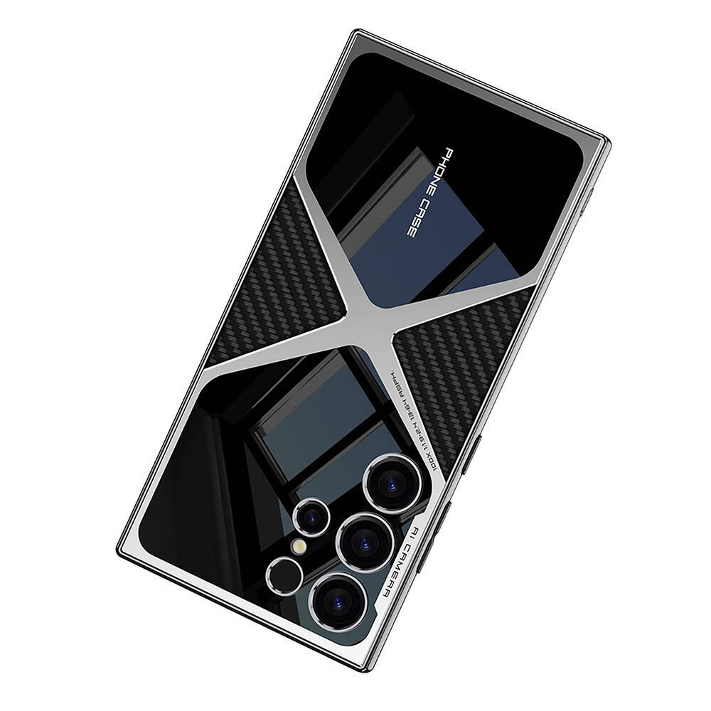 Galaxy S24 Ultra Kılıf Ultra İnce Kamera Korumalı PC + Deri Arka Yüzey Zore X-Pro Kapak - 16