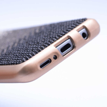 Galaxy S9 Kılıf Zore Mat Lazer Taşlı Silikon - 7