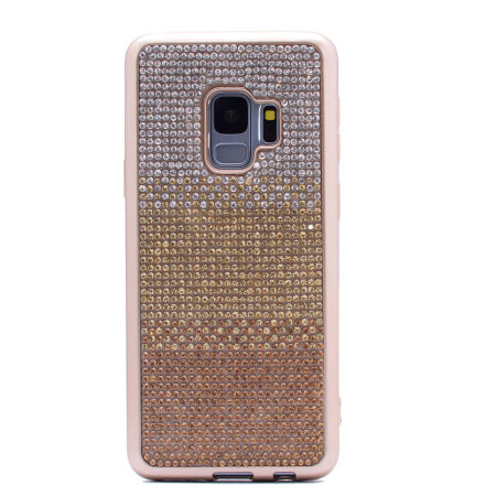 Galaxy S9 Kılıf Zore Mat Lazer Taşlı Silikon - 3