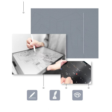 Galaxy Tab A9 Plus Kağıt Hisli Mat ​​​​​​​​​​​​​​​Davin Paper Like Ekran Koruyucu - 3