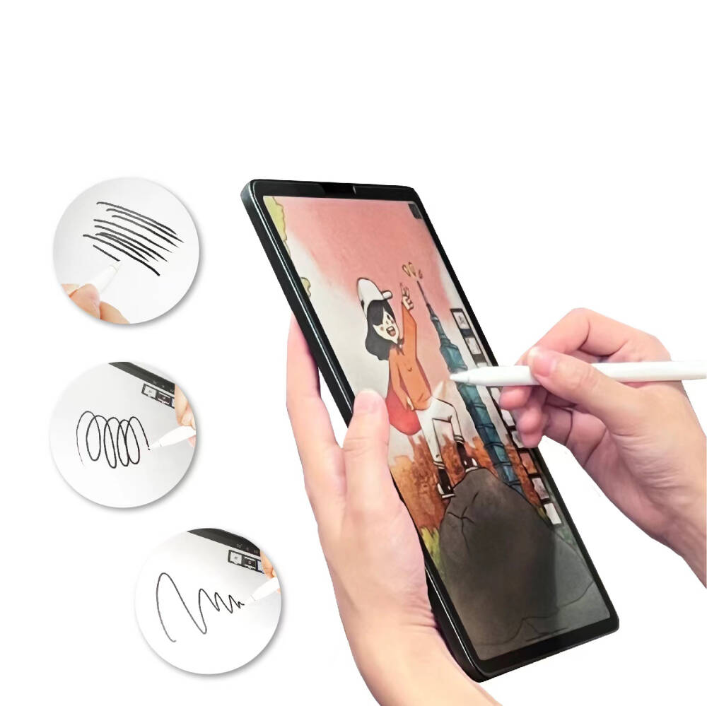Galaxy Tab A9 Plus Kağıt Hisli Mat ​​​​​​​​​​​​​​​Davin Paper Like Ekran Koruyucu - 5