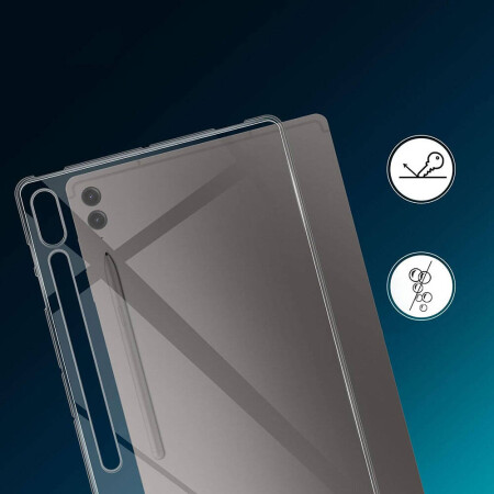 Galaxy Tab S9 FE Plus Kılıf Zore Tablet Süper Silikon Kapak - 6