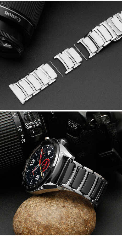​​Galaxy Watch 42mm (20mm) Seramik Metal Kordon - 13