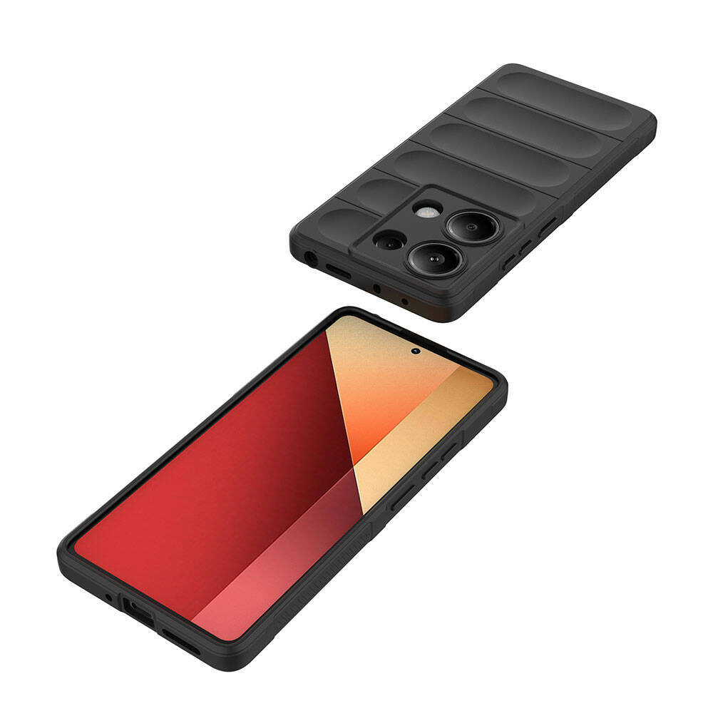 Redmi Note 13 Pro 4G Kılıf Esnek TPU Oyuklu Arka Yüzey Tasarımlı Zore Etnik Silikon Kapak - 13